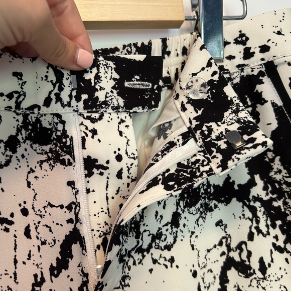 Black and white print tuxedo style pants - Picture 4 of 6
